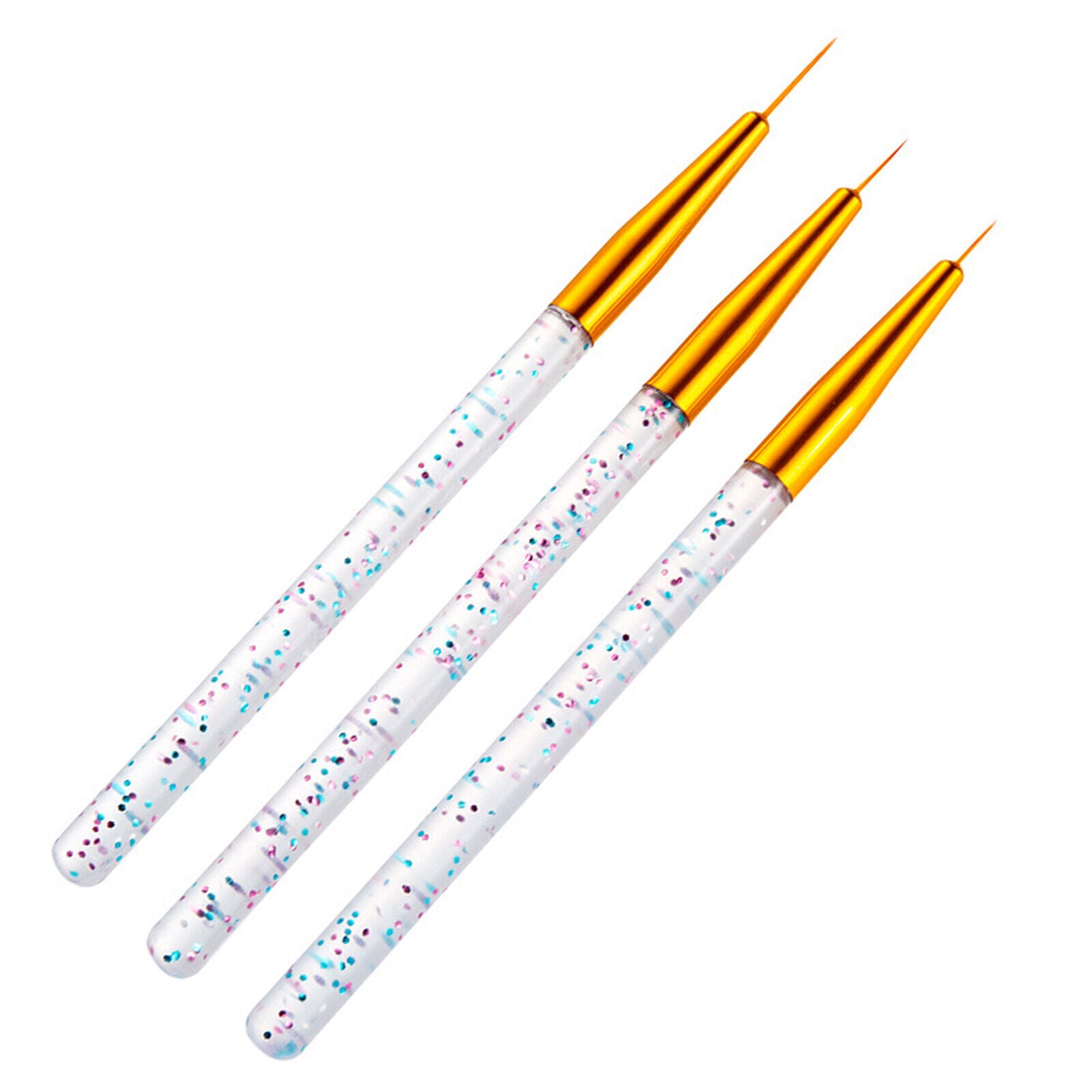 3Pcs Nail Art Brush Line Drawing Pen - Esellertree