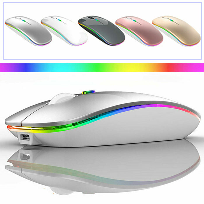 Slim Silent Rechargeable Wireless Mouse - Esellertree