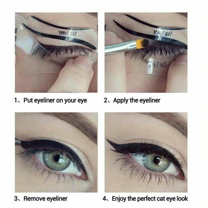 Eyeliner Stencil Eyeshadow Guide - Esellertree