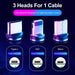 3 In 1 Micro USB Magnetic Charging Cable - Esellertree