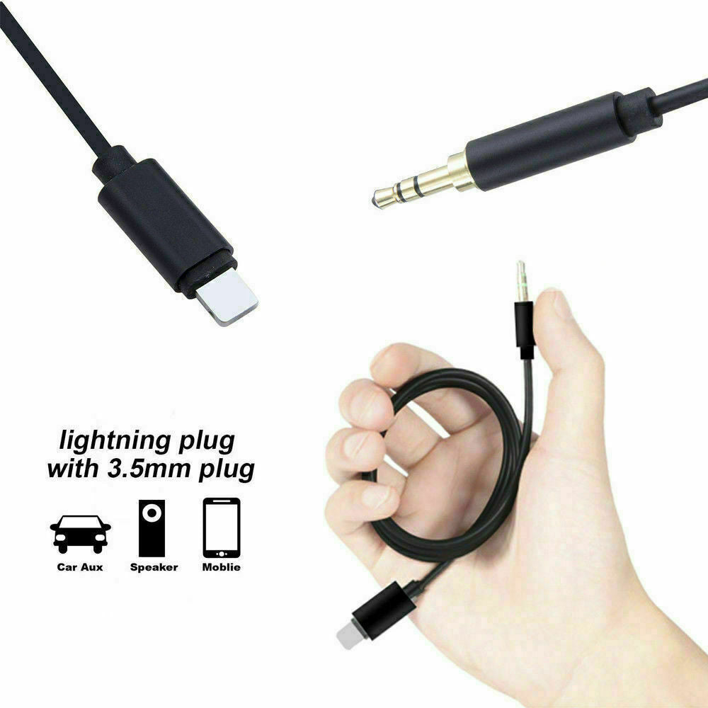 1M 8-pin to Aux Male Jack 3.5mm Audio Adapter Cable For iPhone - Esellertree