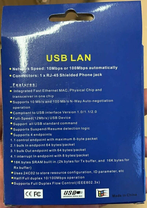 Ethernet RJ45 Connector To USB - Esellertree