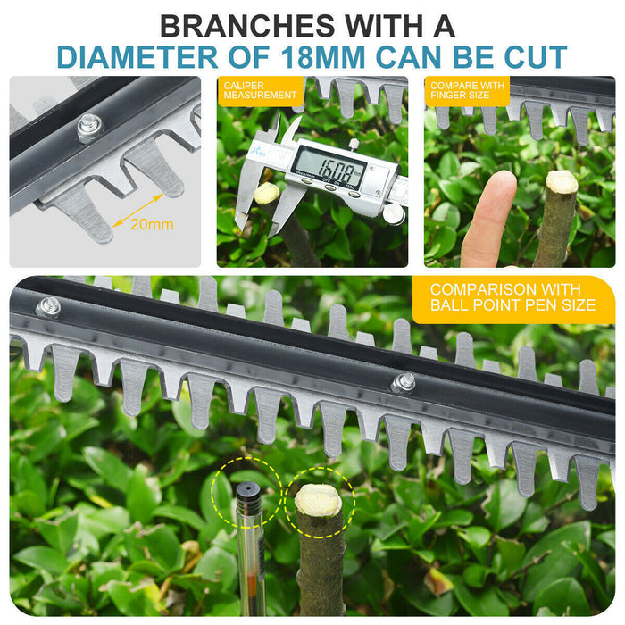 Cordless Electric Hedge trimmer Tree Branch Cutter + Battery Set For Makita - Esellertree