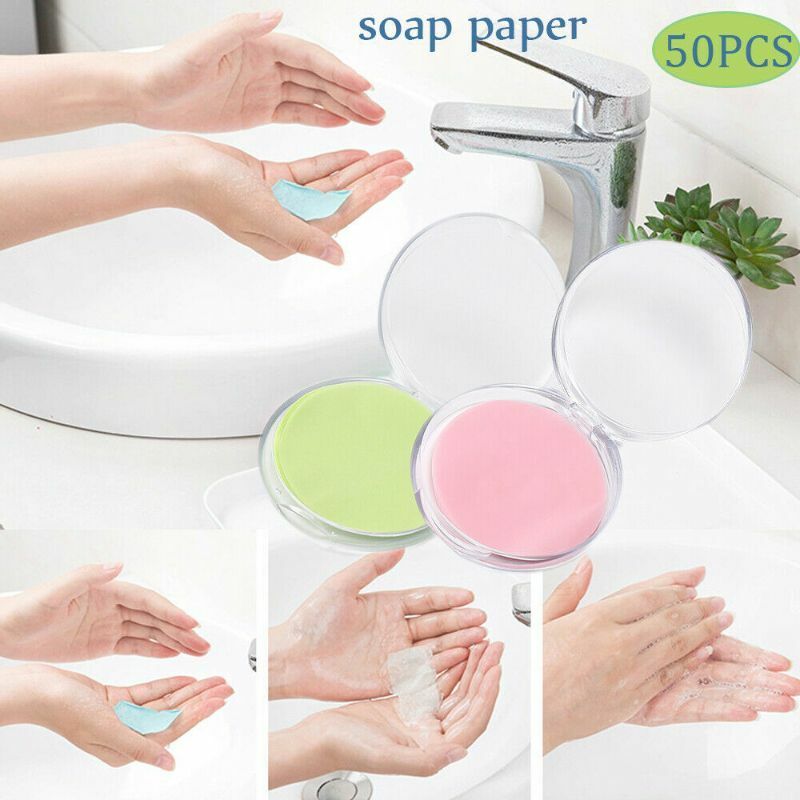 50 compact Sheet Scented Paper Soap - Esellertree