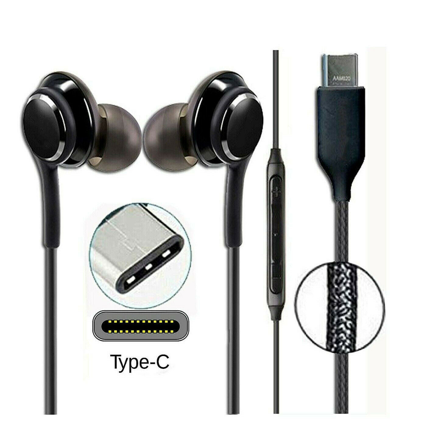 USB C EARPHONES TYPE C HEADPHONES - Esellertree