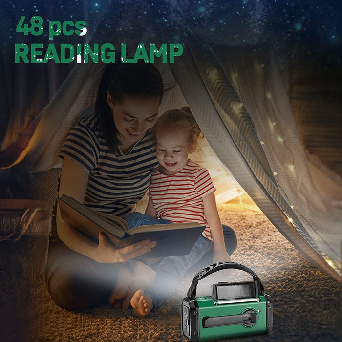 Portable Solar Dynamo Hand Crank Weather Radio - Esellertree