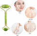 Jade Face Massage Roller Beauty Tool Facial Eye Neck Body - Esellertree