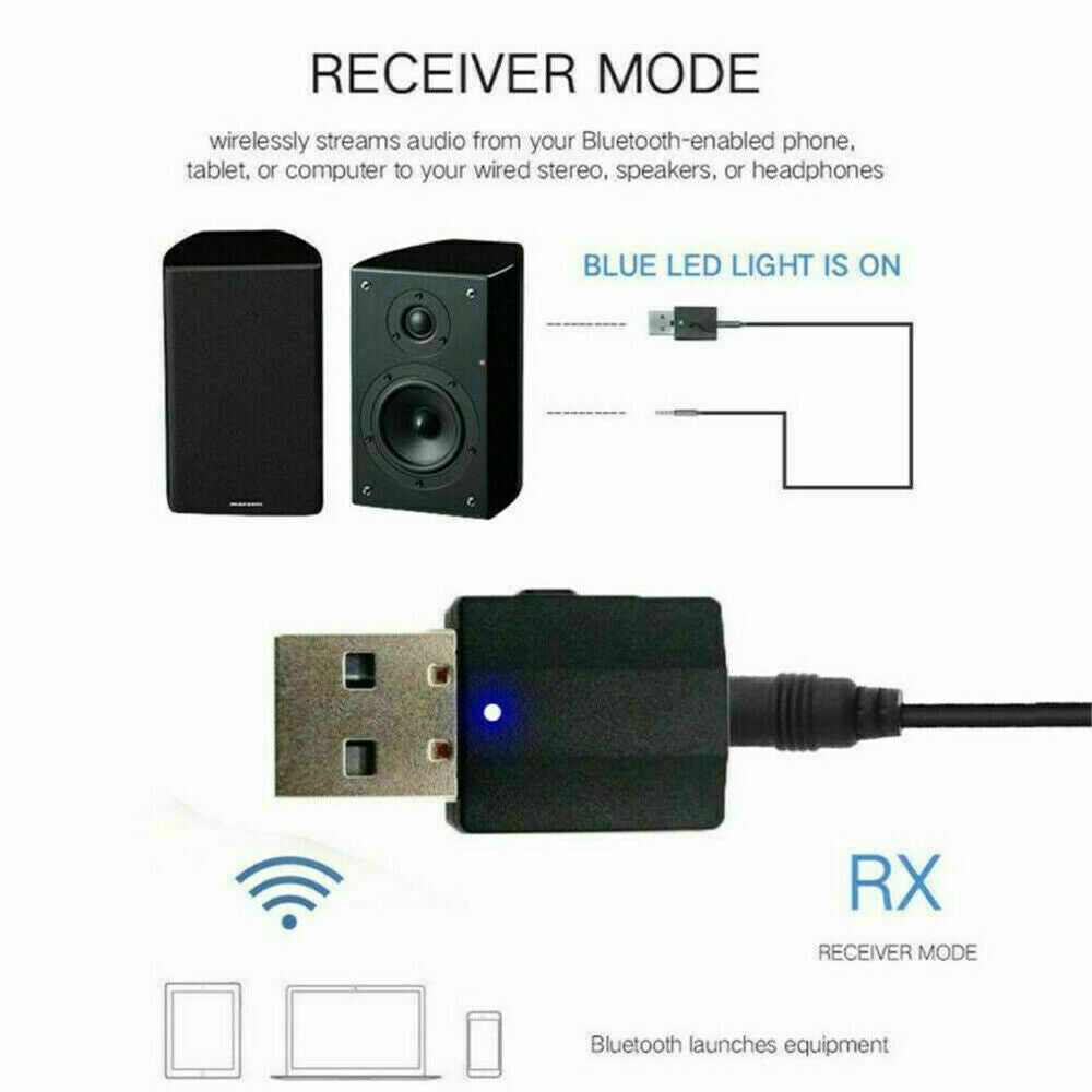 USB Bluetooth 5.0 Audio Transmitter Receiver Adapter - Esellertree