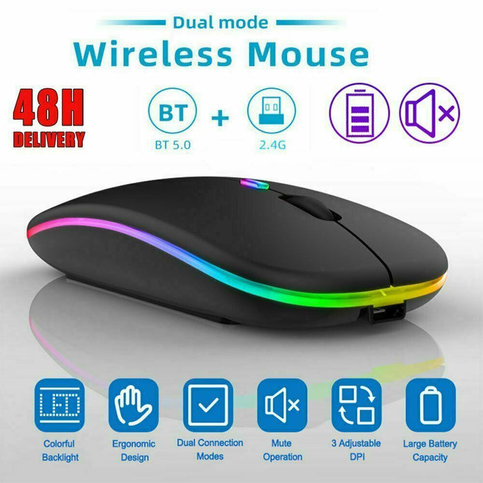 Slim Rechargeable Bluetooth Mouse - Esellertree