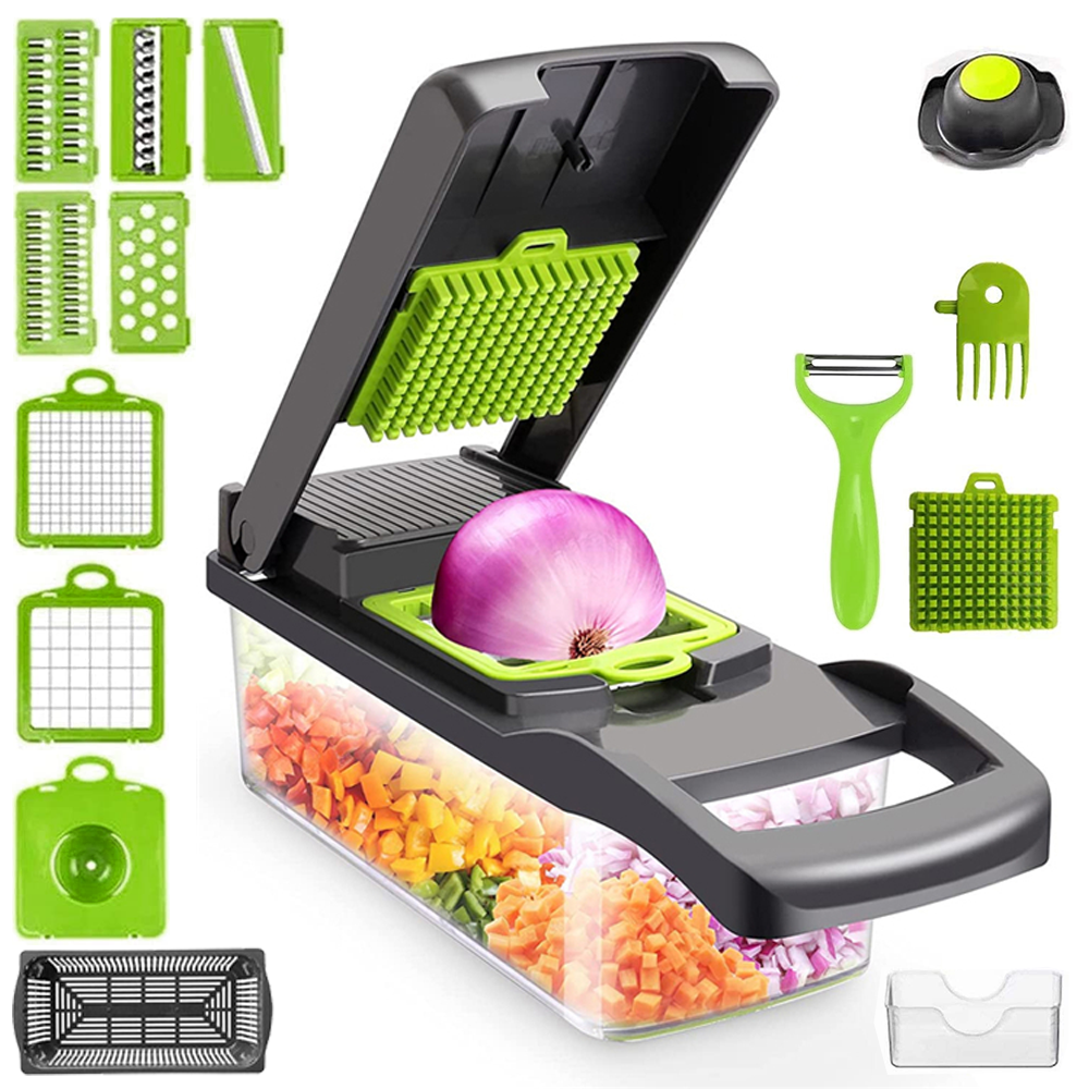 Vegetable Chopper 15-in-1 Kitchen Mandoline Vegetable Cutter Slicer Food Chopper