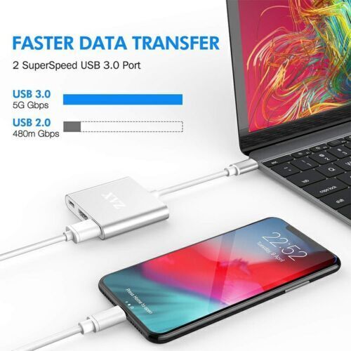 3 in1 Type C to USB-C 4K HDMI USB 3.0 Hub - Esellertree