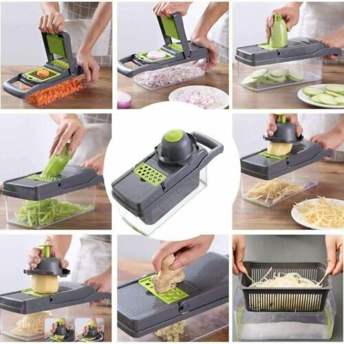 Vegetable Chopper 15-in-1 Kitchen Mandoline Vegetable Cutter Slicer Food Chopper