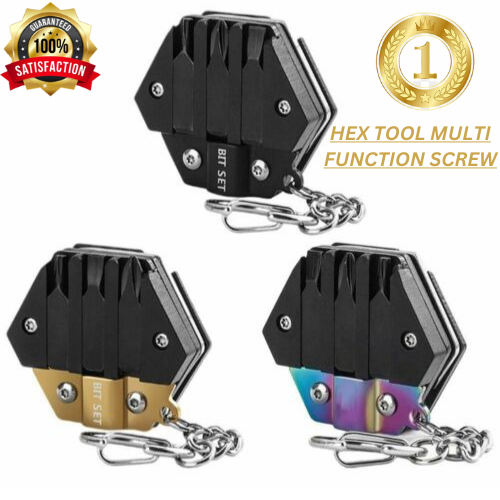 Hex Tool Multi Function Screw Keychain Screwdriver Pocket - Esellertree