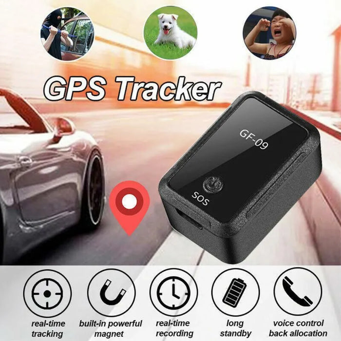 GF09 Mini Magnetic GPS Tracker Real Time Tracking Car Locator Device 2G GSM GPRS