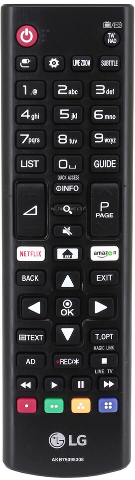 LG TV Remote Control New Remote Control LG AKB75095308 For Remote Control Various LG Ultra HD TVs with Netflix Amazon buttons- No Configuration LG TV Remote Control Universal TV Remote