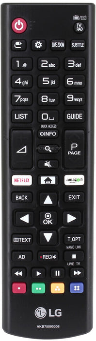 LG TV Remote Control New Remote Control LG AKB75095308 For Remote Control Various LG Ultra HD TVs with Netflix Amazon buttons- No Configuration LG TV Remote Control Universal TV Remote