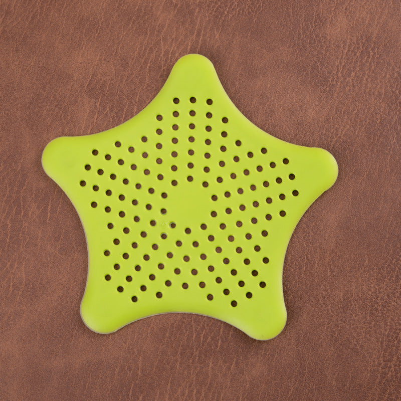 Silicone Star-Shaped Hair Catcher – Bathroom Drain Trap & Sink Strainer Cover