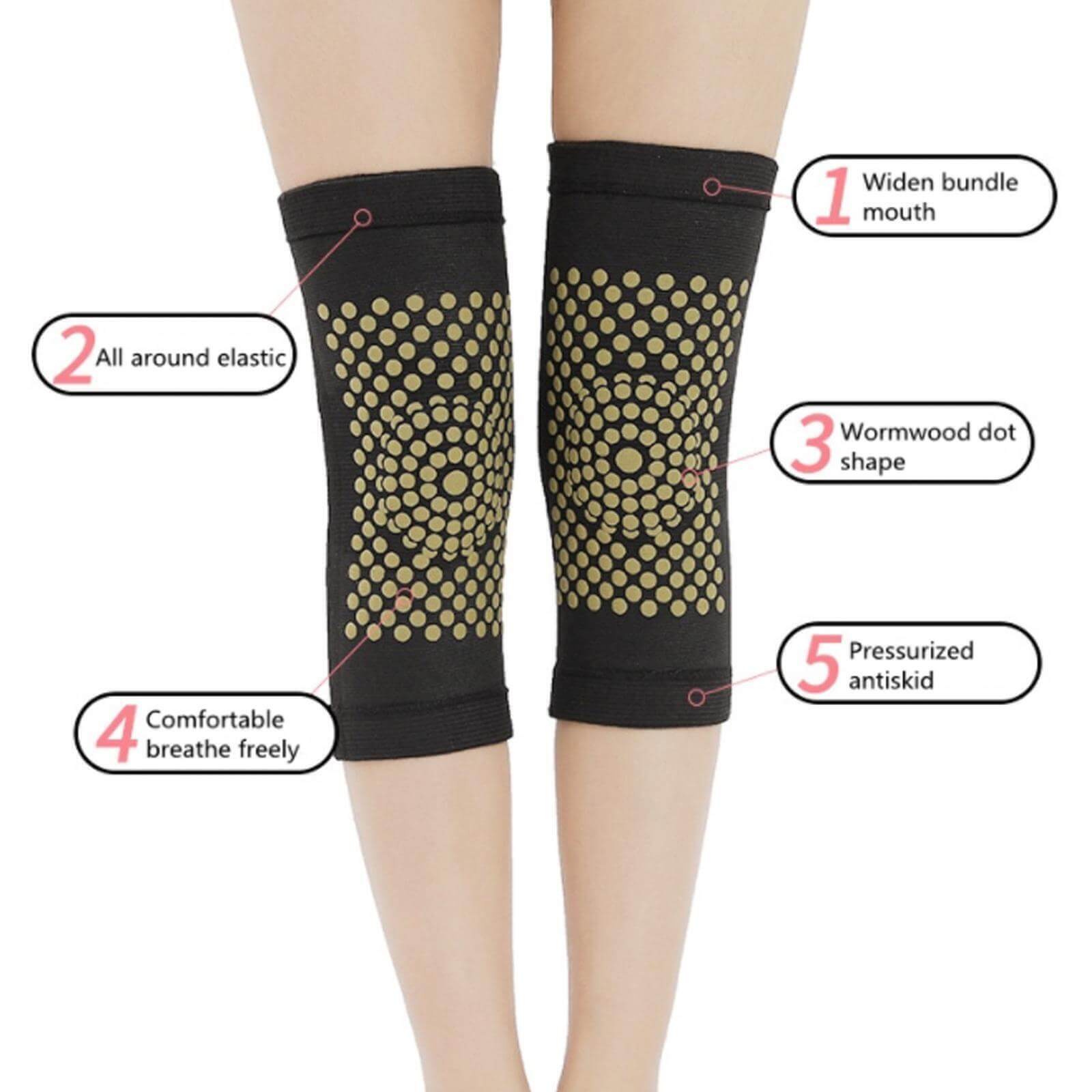 Self Heating knee Sleeve Arthritis Support Brace Protector Leg Warmer - Esellertree