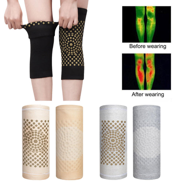 Self Heating knee Sleeve Arthritis Support Brace Protector Leg Warmer - Esellertree