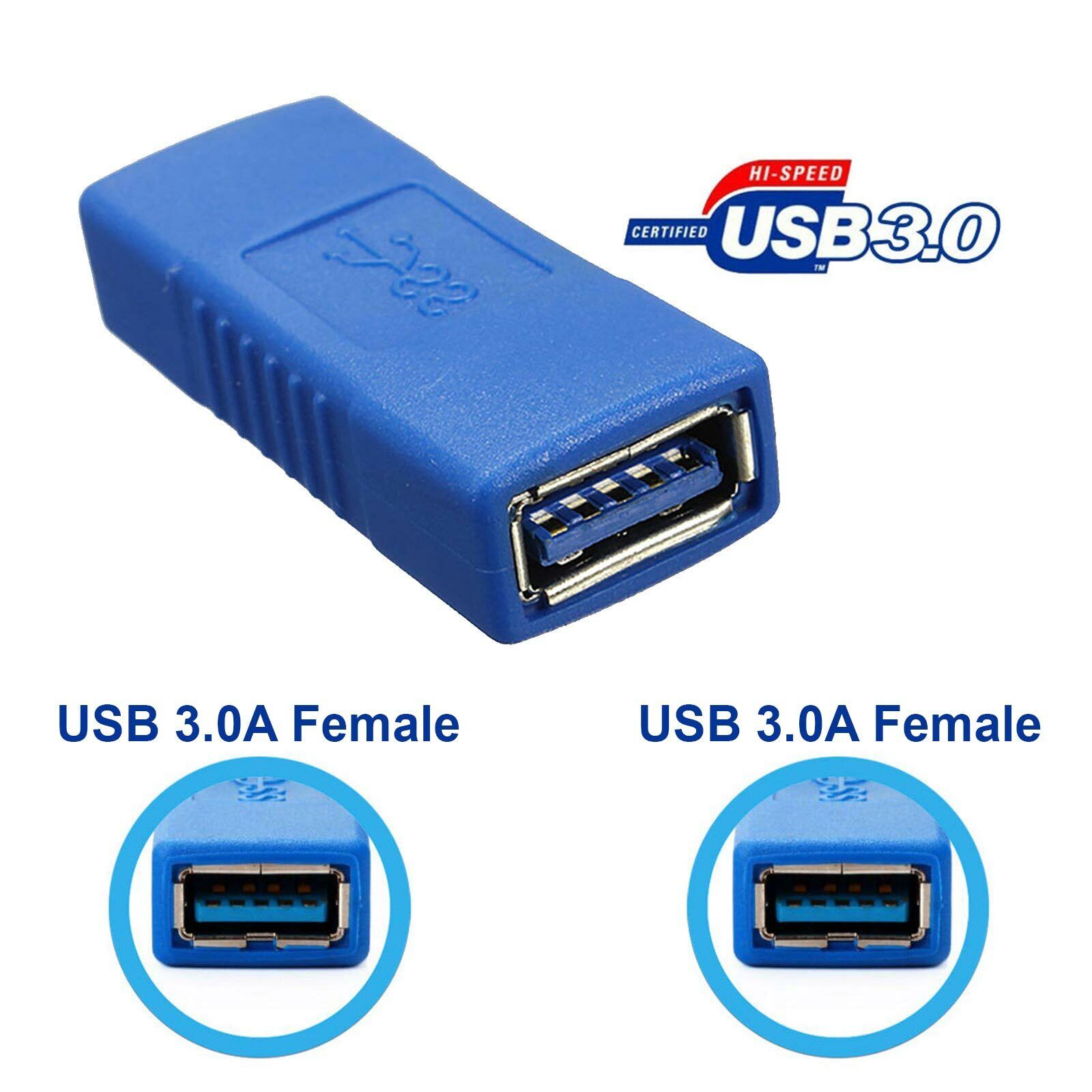 New USB 3.0 A Female to Female Converter Adapter Connector Joiner Coupler Cable - Esellertree