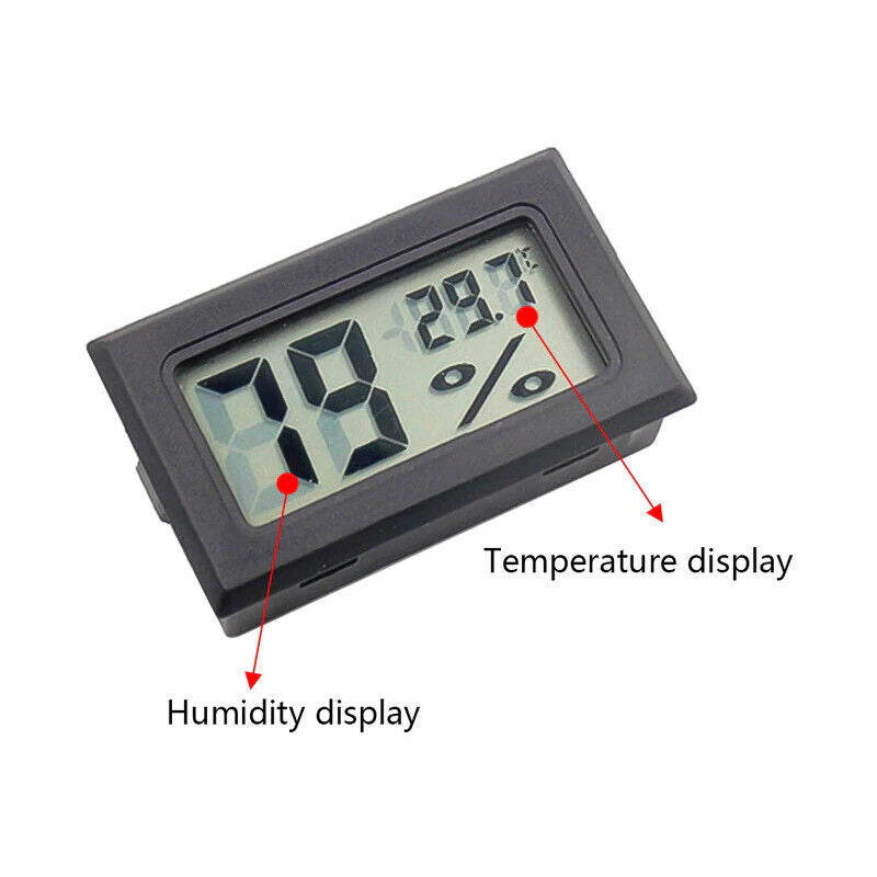 Digital Temperature Humidity Meter Sensor Thermometer Gauge LCD Hygrometer Room - Esellertree