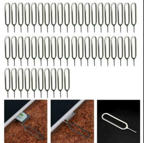 100 Pcs Sim Card Tray Remover Eject Ejector Pin Key Tool For Mobile Phones - Esellertree