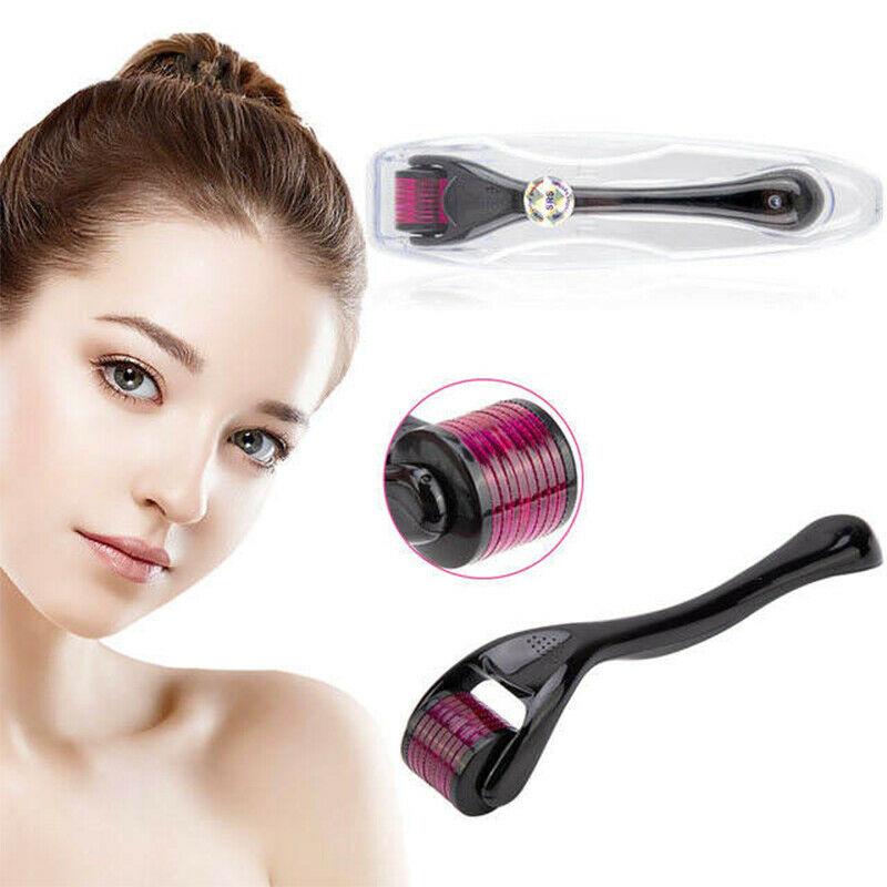 DERMA ROLLER 540 Titanium Micro Needle Facial Skin Roller Cellulite Hair Growth - Esellertree