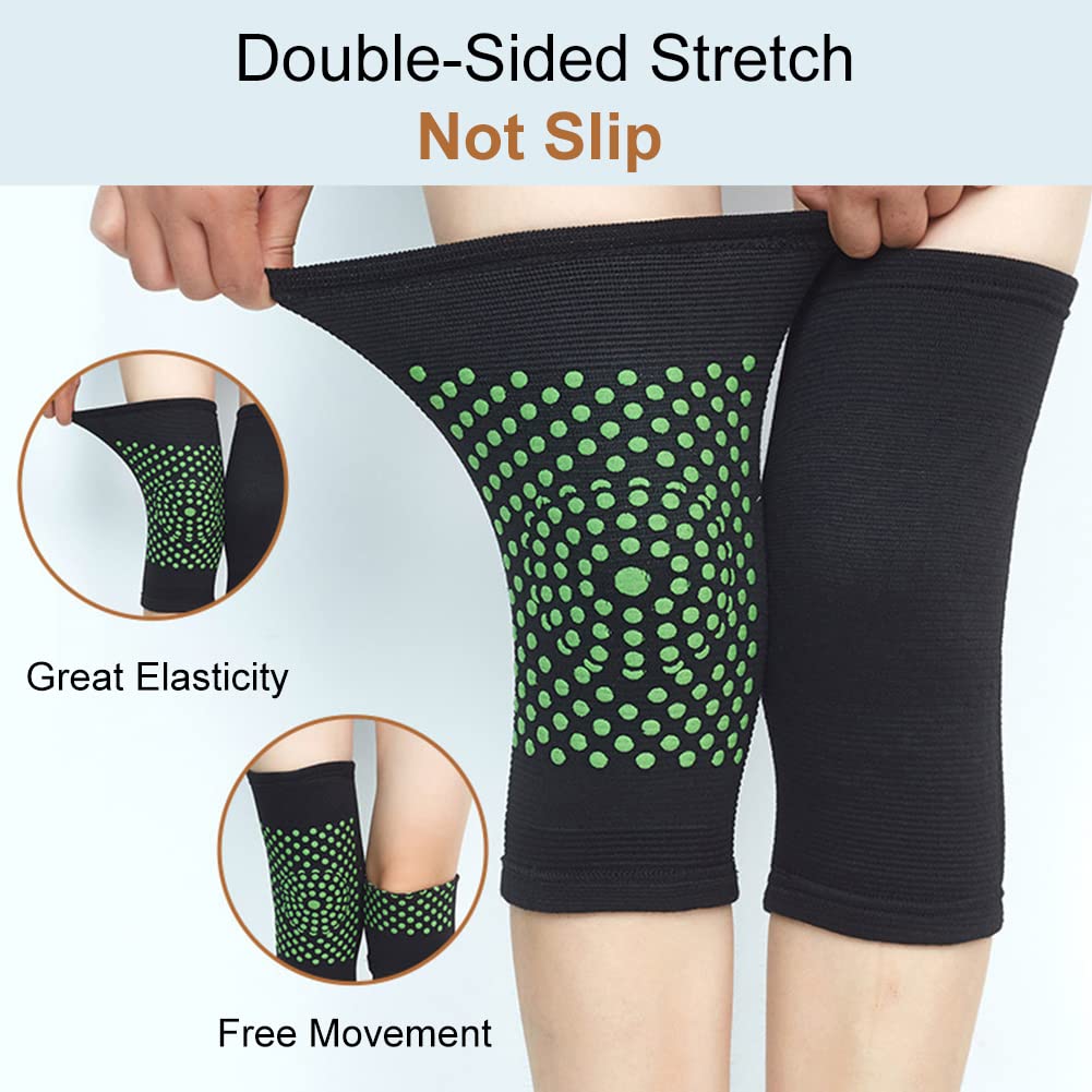 Self Heating knee Sleeve Arthritis Support Brace Protector Leg Warmer - Esellertree