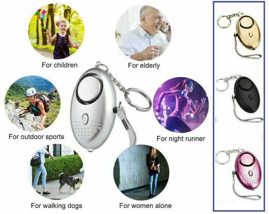 Safety Security Alarm Panic Rape Attack 140db Police Keyring Approved Personal - Esellertree