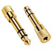 Audio Adapter 3.5mm to 6.35mm Socket Headphone Jack Plug Converter Gold Plated - Esellertree