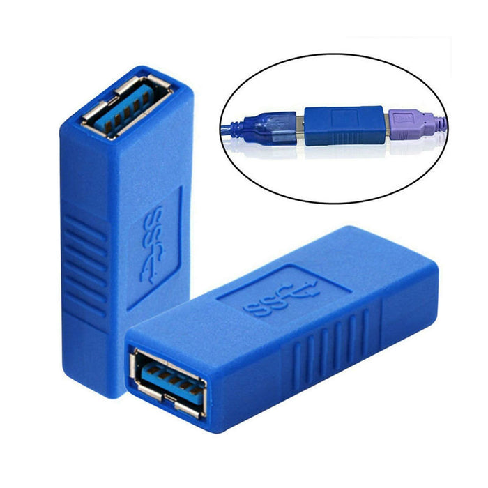New USB 3.0 A Female to Female Converter Adapter Connector Joiner Coupler Cable - Esellertree