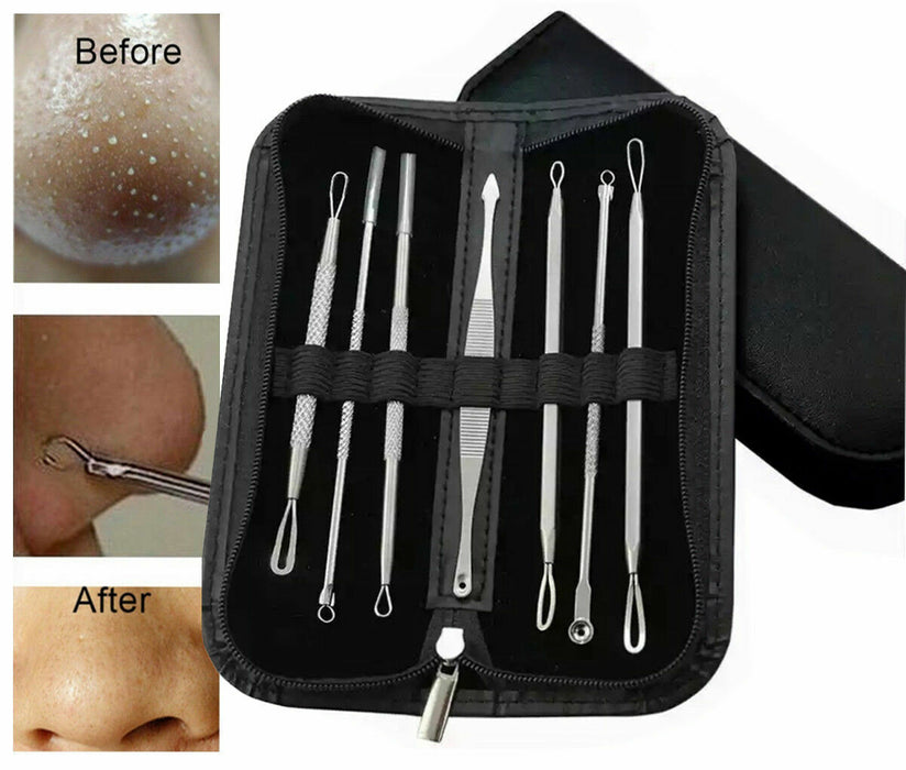 PIMPLE POPPER TOOL BLACKHEAD REMOVER KIT SPOT ACNE COMEDONE EXTRACTOR COMEDON - Esellertree