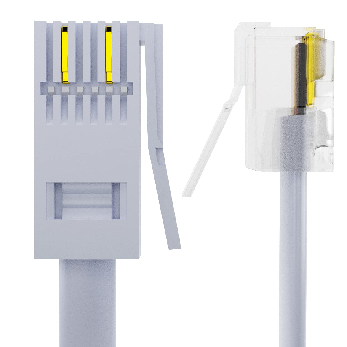 2m BT to RJ11 Telephone Modem Cable UK Landline Lead Fax Router Phone ...