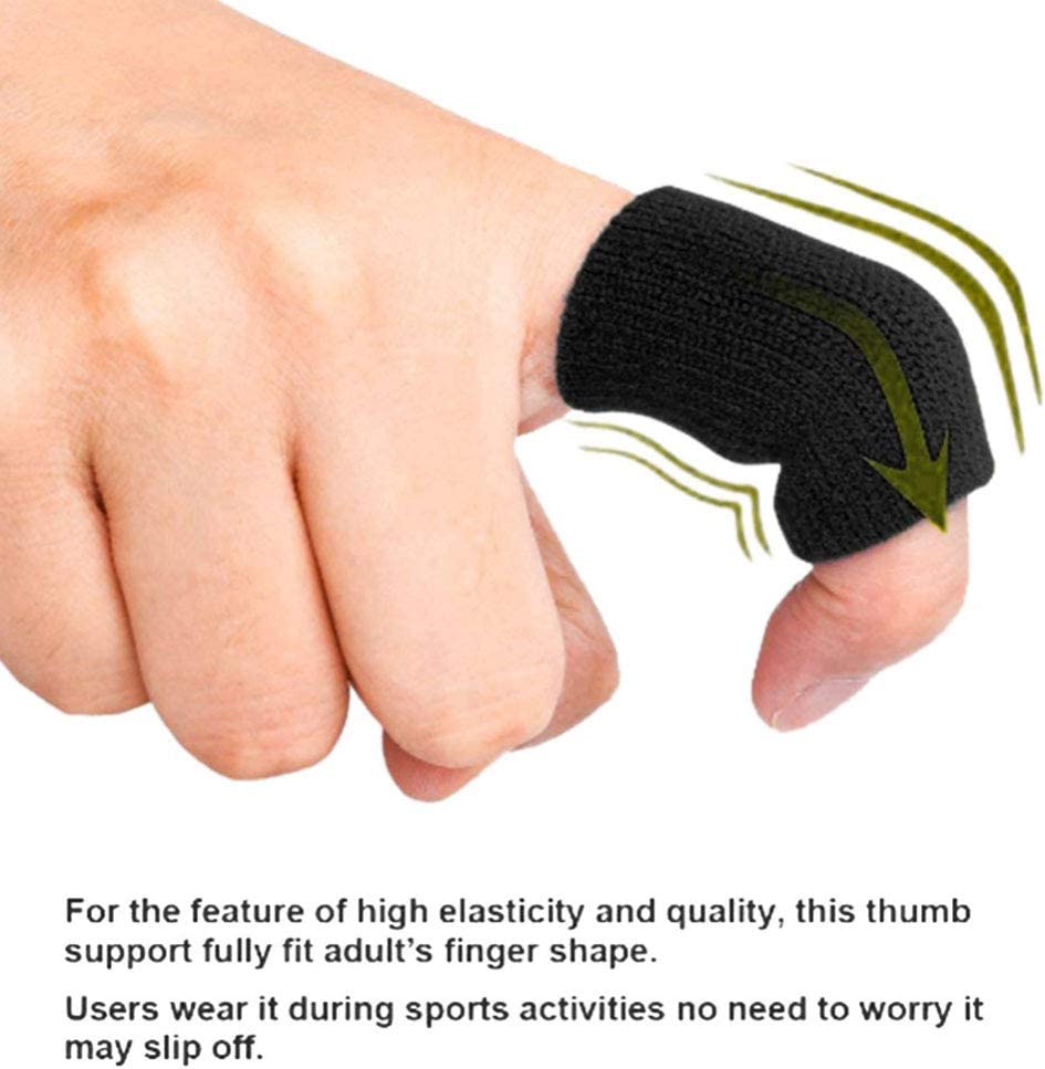 10 Pc Stretchy Finger Protector Sleeve Support Arthritis Sports Aid Wrap Straight - Esellertree