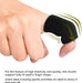 10 Pc Stretchy Finger Protector Sleeve Support Arthritis Sports Aid Wrap Straight - Esellertree