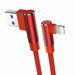 90 Degree Fast Charging Cable For IPhone IPad mini Charger Data Sync USB Lead UK - Esellertree