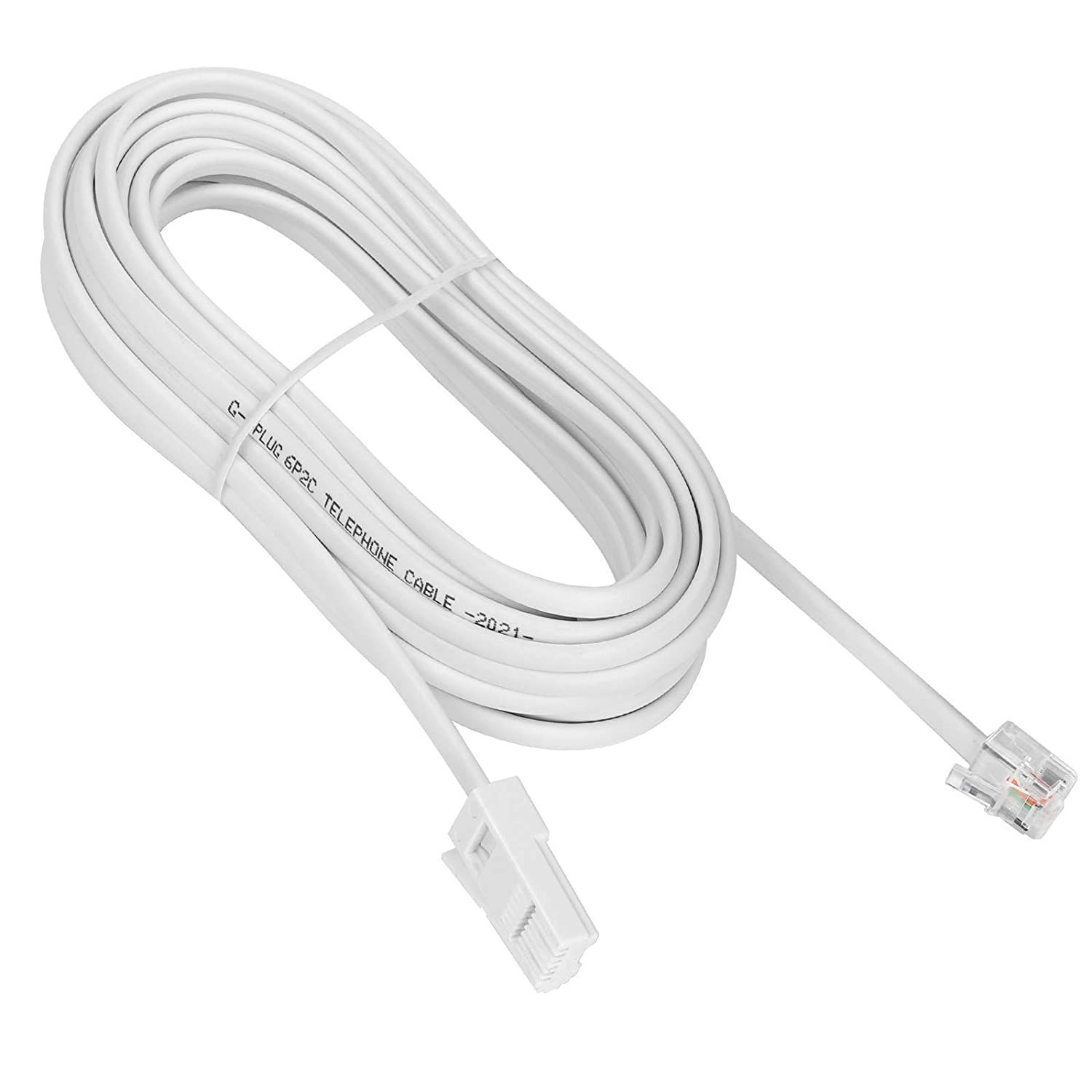 Telephone To Router Cable 2m BT to RJ11 Telephone Modem Cable UK Landline Lead Fax Router Phone ...