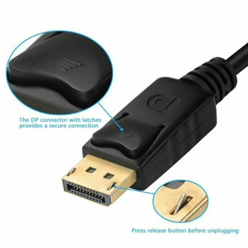 HD Display Port DP Male to VGA Female Adapter Converter Cable Lead DisplayPort - Esellertree