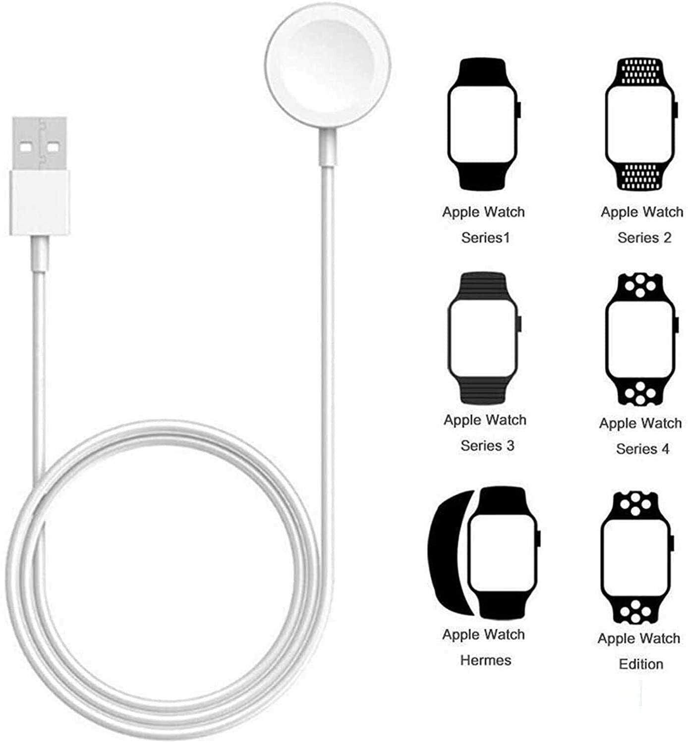 Magnetic USB Cable Charger Charging dock For Apple Watch 6/5/4/3/2 - Esellertree