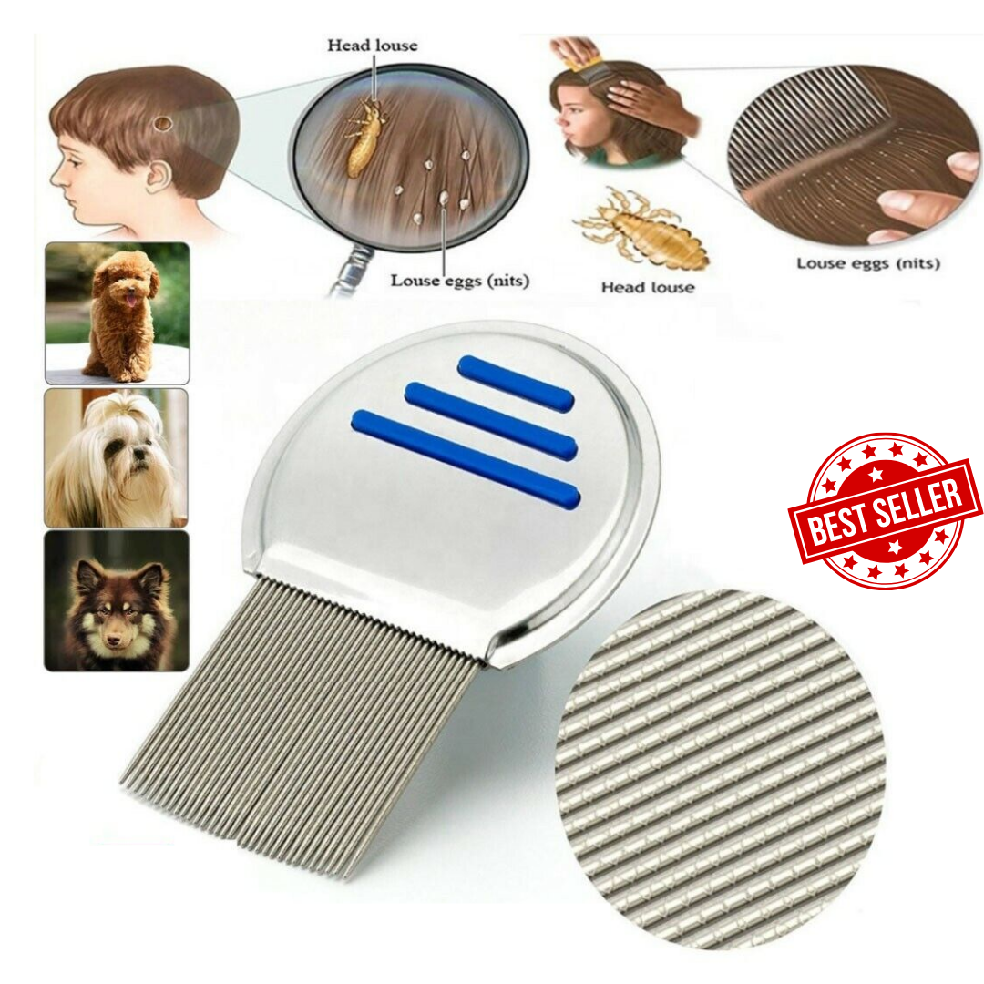 Nitty Gritty Lice nit Comb Head Lice Treatment Stainless Steel Metal Comb - Esellertree