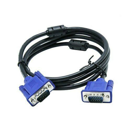 VGA Cable 1M VGA SVGA D-Sub Male 15 Pin PC to TFT LCD Monitor TV Lead UK - Esellertree