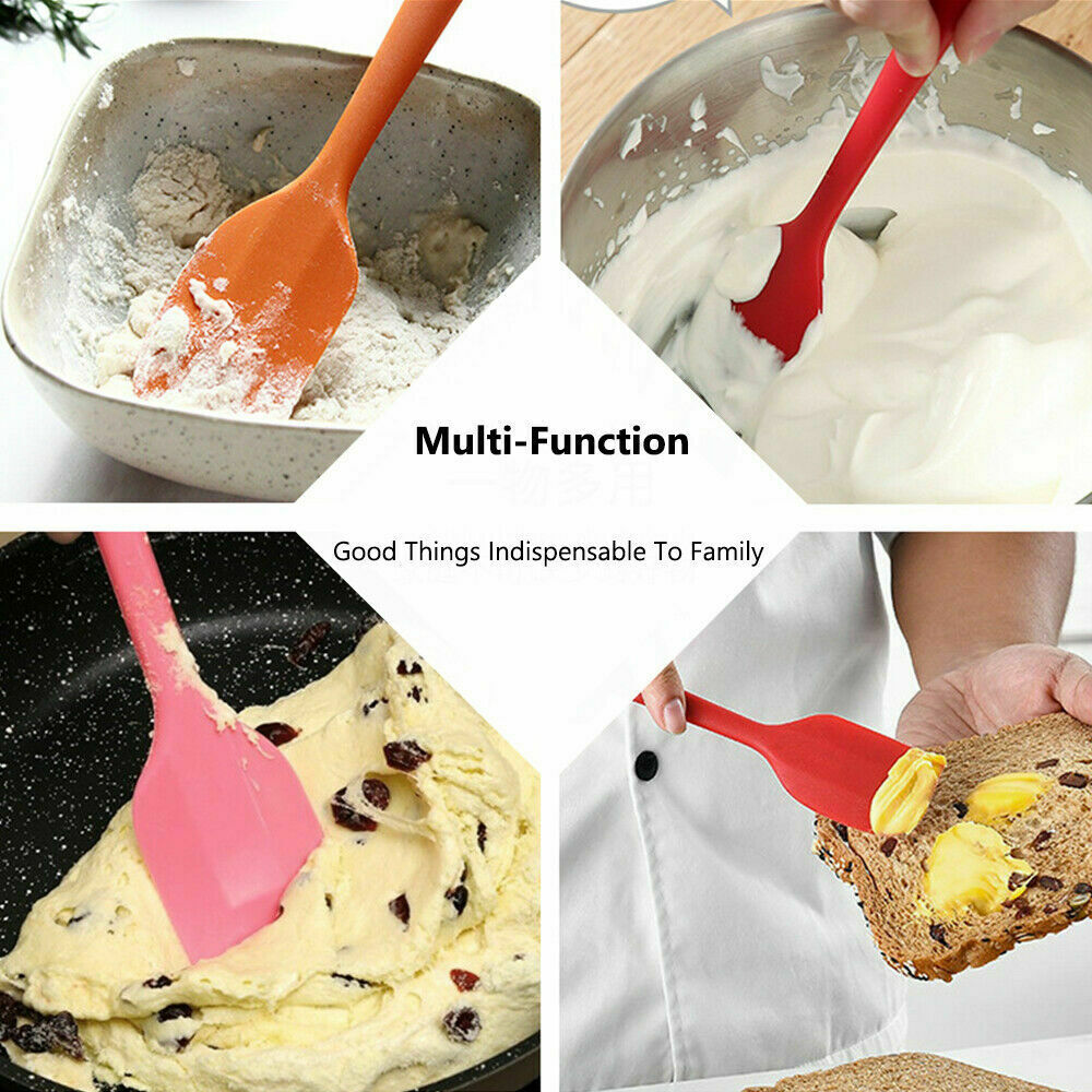 Silicone Spatula Heat Resistant Seamless Rubber Cake Mixing Scraper - Esellertree