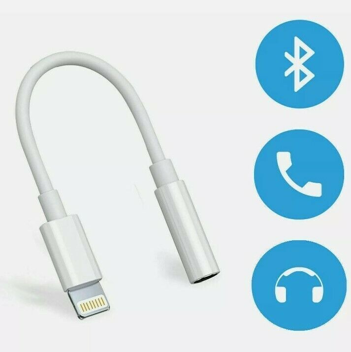 Adapter for iPhone 3.5mm Jack Connector cable Headphone Aux All IOS Device - Esellertree