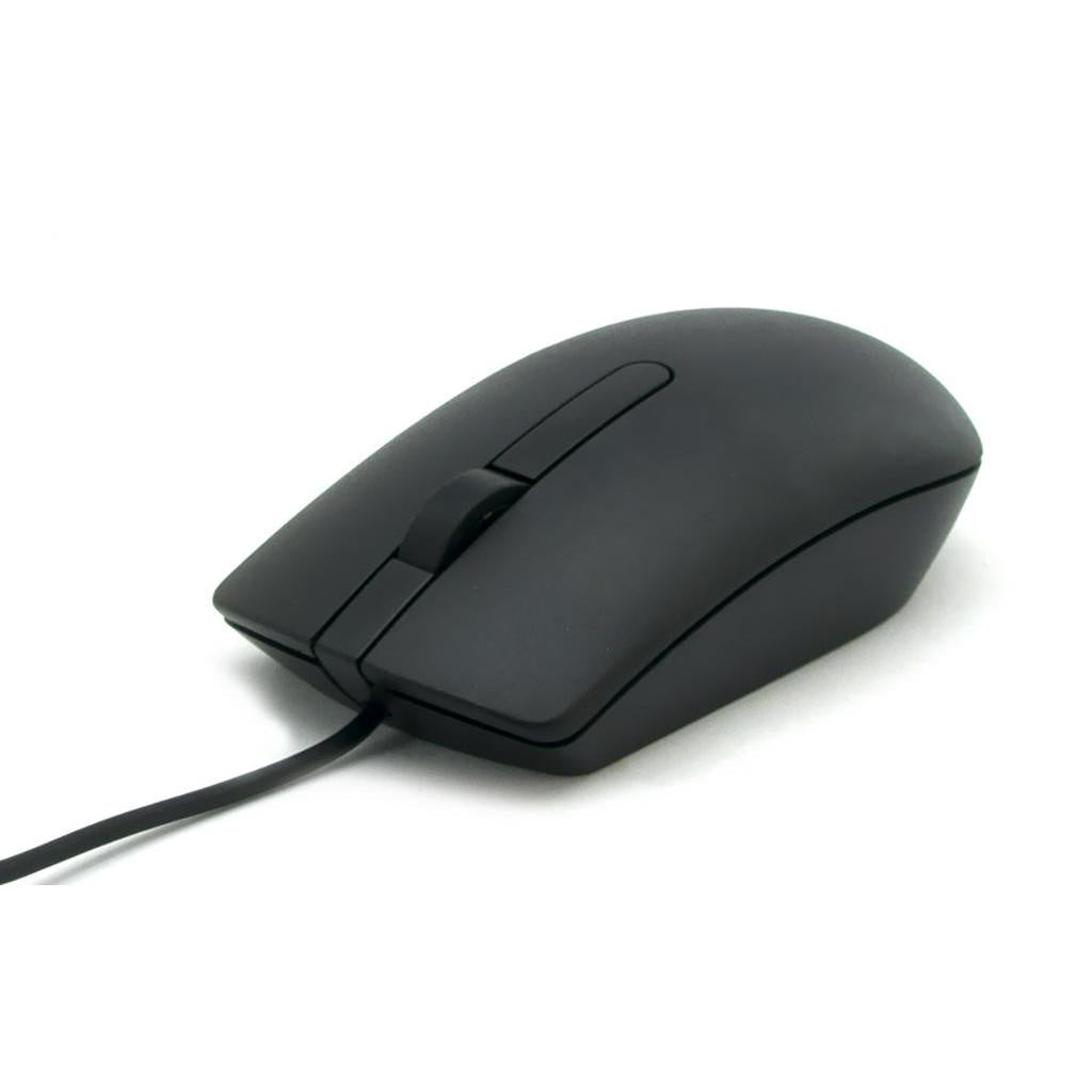 WIRED DELL MOUSE MS116 USB OPTICAL MICE WIRED BLACK SCROLL WHEEL 3 BUTTON - Esellertree