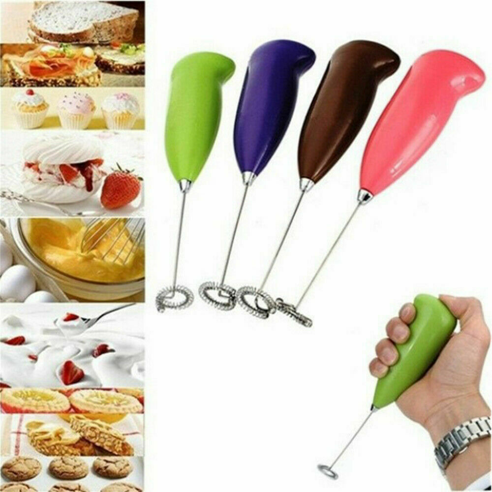 Milk Frother Mixer Whisk Electric Egg Beater Coffee Stirrer Foamer Mini Kitchen - Esellertree