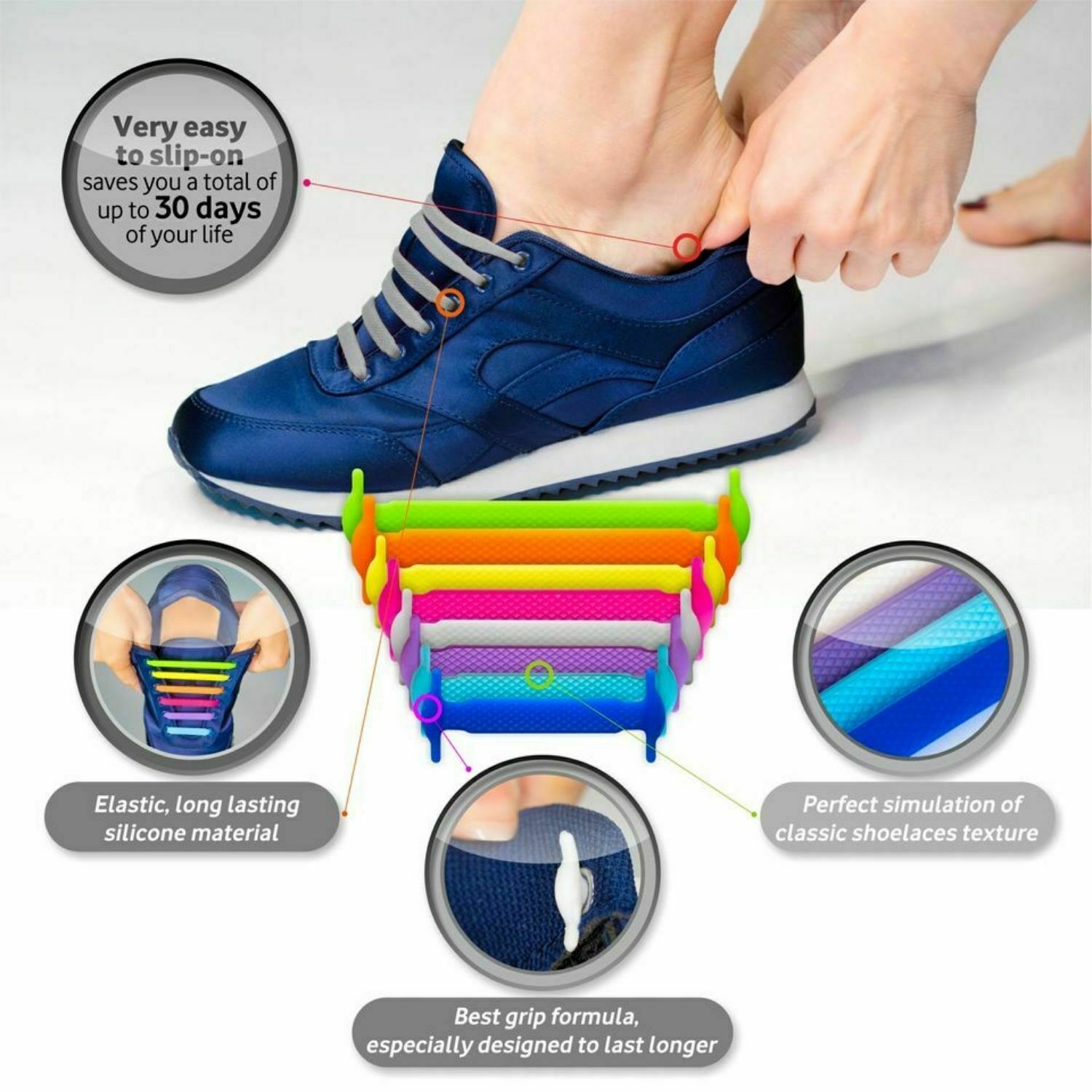 Elastic Shoe Laces No Tie Silicone - Esellertree