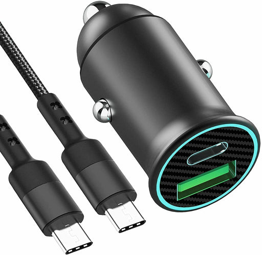 Fast Car Charger 2 USB Port + Type C Universal Socket Adapter For iPhone Samsung - Esellertree