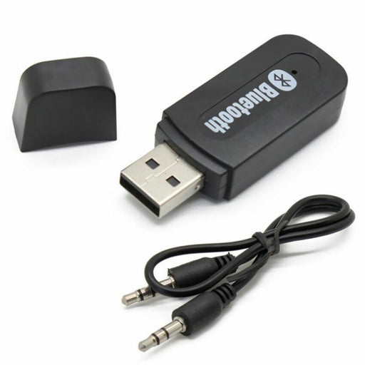 3.5mm to USB Bluetooth Wireless Receiver AUX Audio Stereo Music Adapter Car Kit - Esellertree