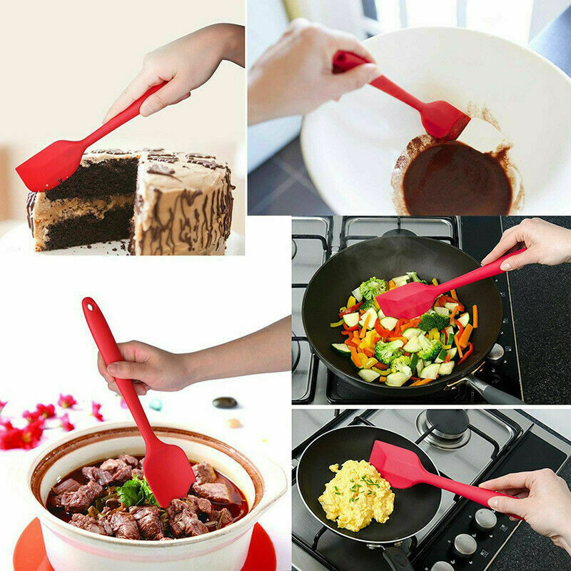 Silicone Spatula Heat Resistant Seamless Rubber Cake Mixing Scraper - Esellertree