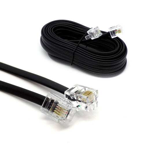 RJ11 to RJ11 ADSL Cable BT Broadband Modem Internet DSL Phone Router Lead Lot - Esellertree